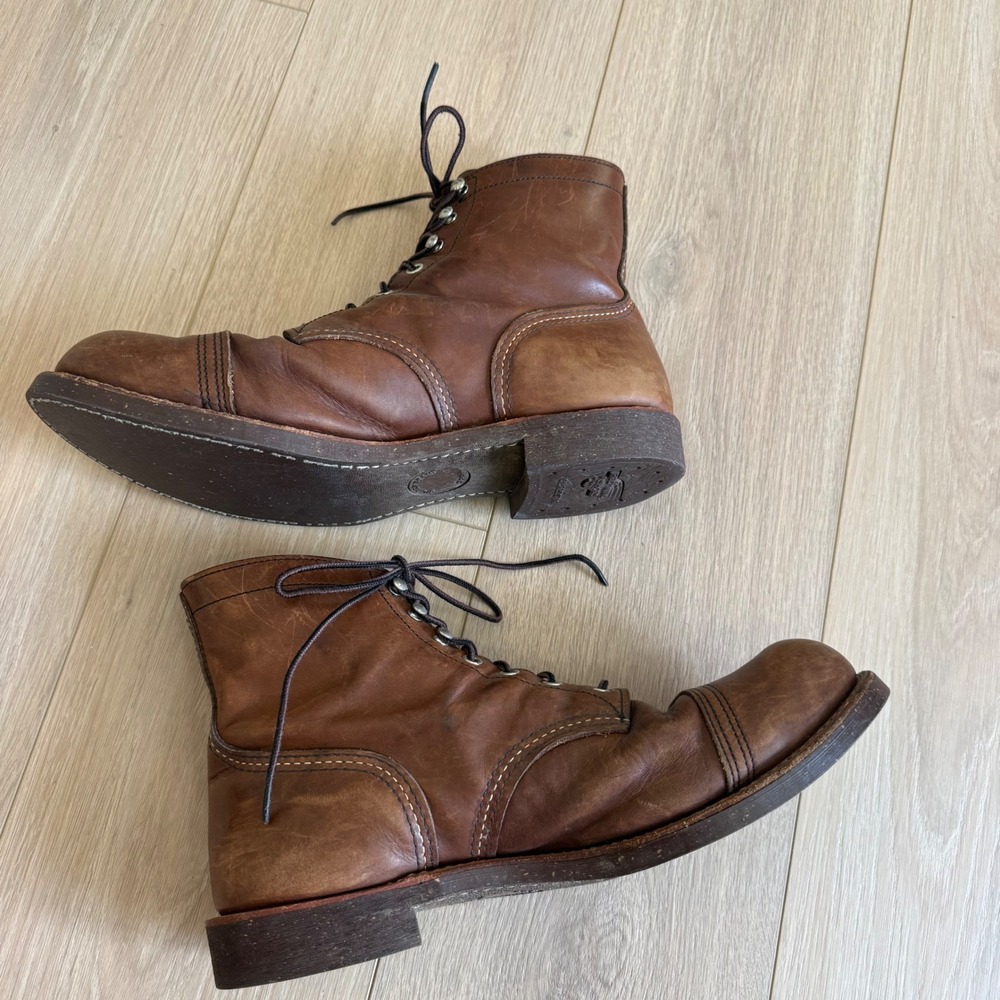 Red Wing Iron Ranger 8111 Amber Harness Leather Boots Mens 11.5 D USA Made - Picture 4 of 11